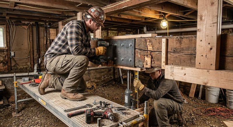 House Beam Repair in Wilmington, NC